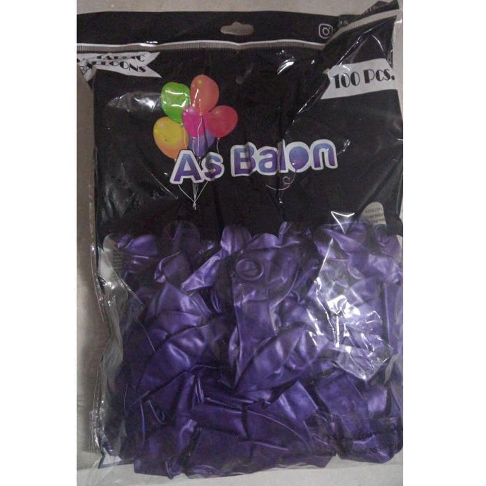 METALİK BALON KOYU MOR