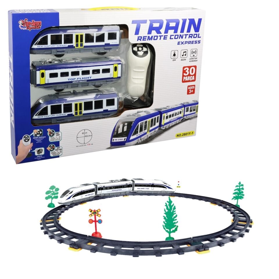 30 PCS KUMANDALI TREN IŞIKLI VE SESLİ KL.12