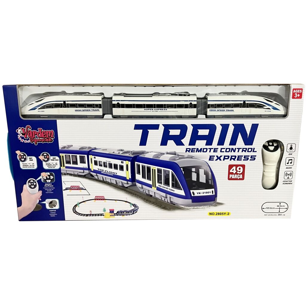49 PCS KUMANDALI TREN IŞIKLI VE SESLİ KL.10