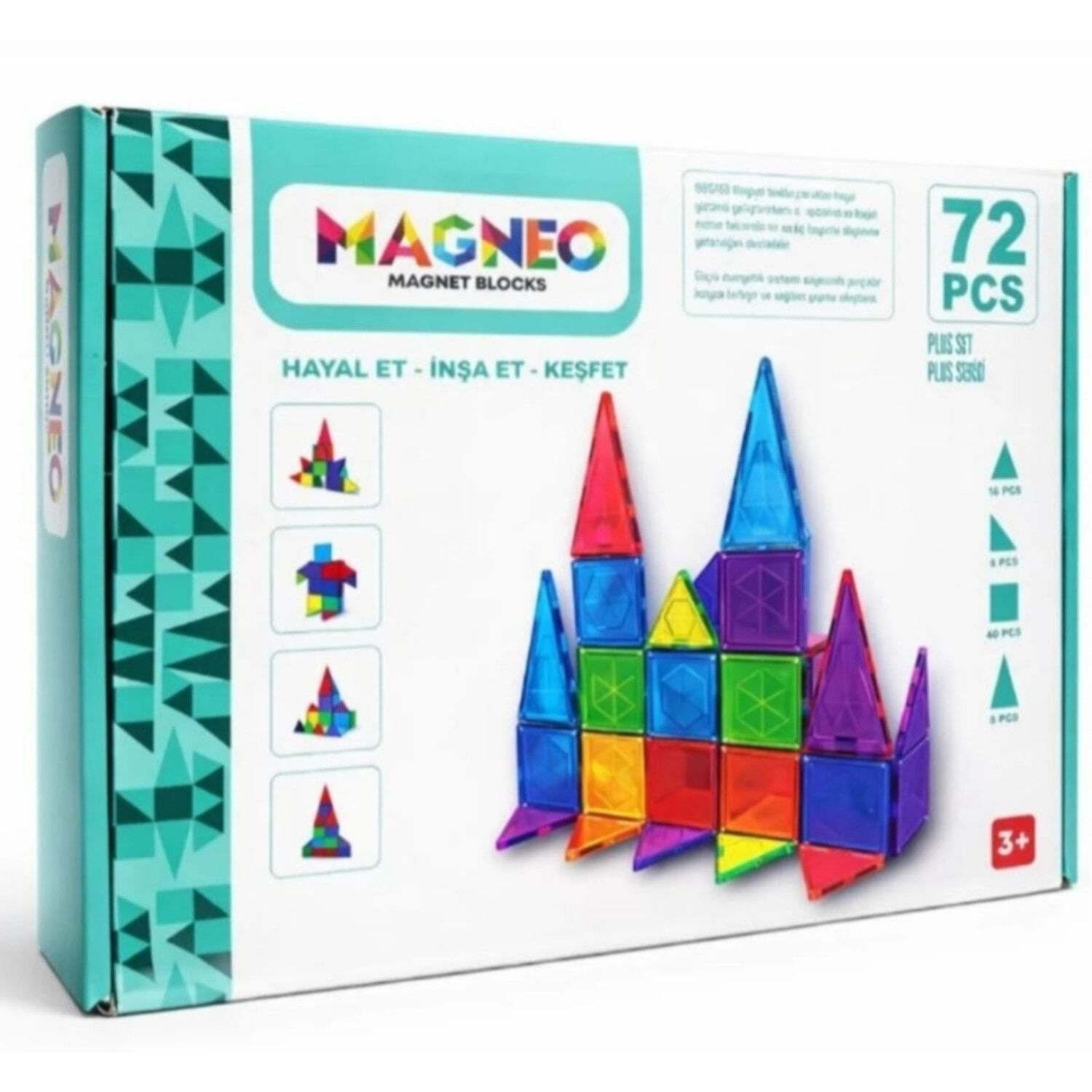 MAGNEO 72 Lİ MAGNET BLOKLAR KL.8