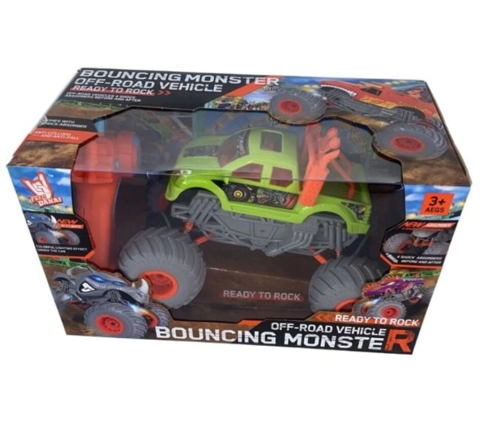 BOUNCİNG MONSTER KUMN. ŞARJLI CANAVAR ARABA KL.12