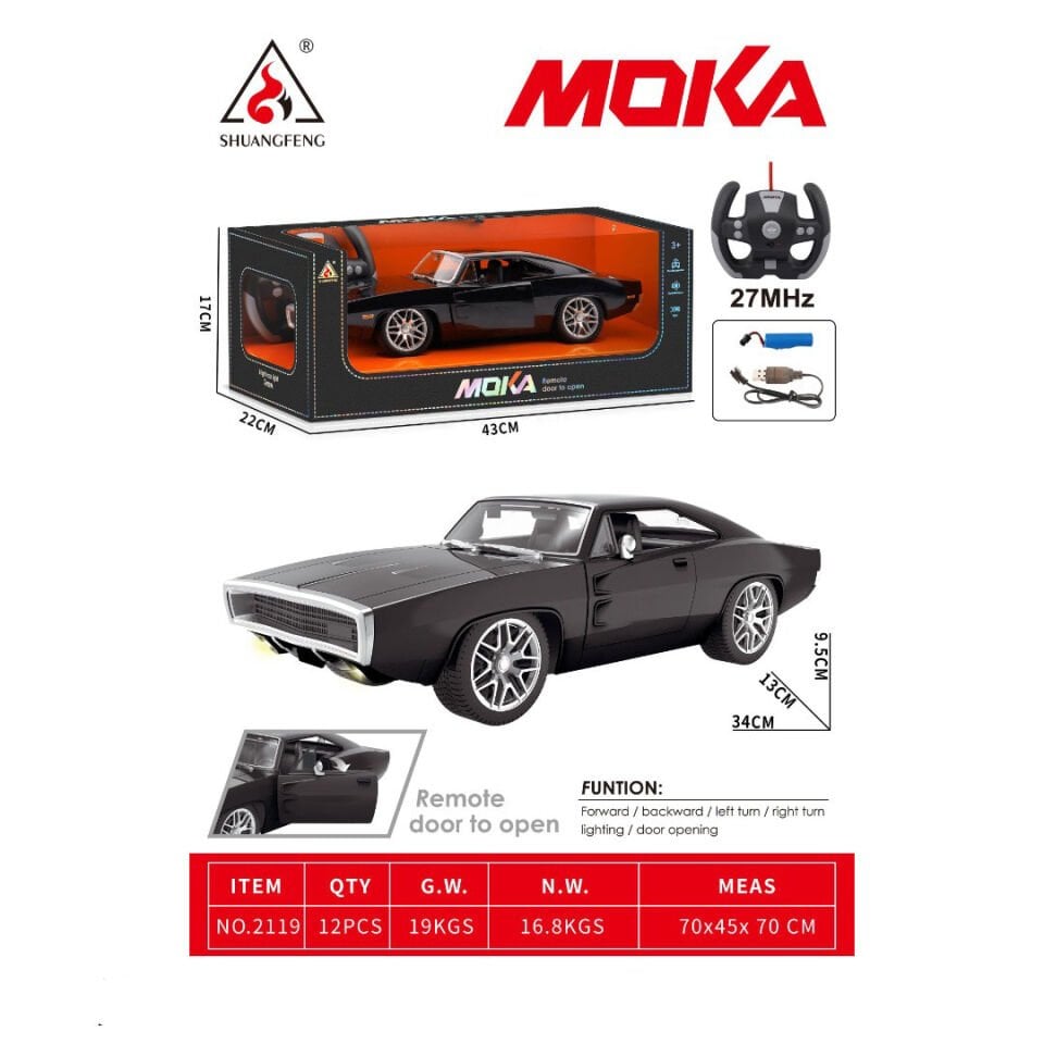 MOKA ŞARJLI KAPILARI AÇILAN KUMANDALI ARABA KL.12