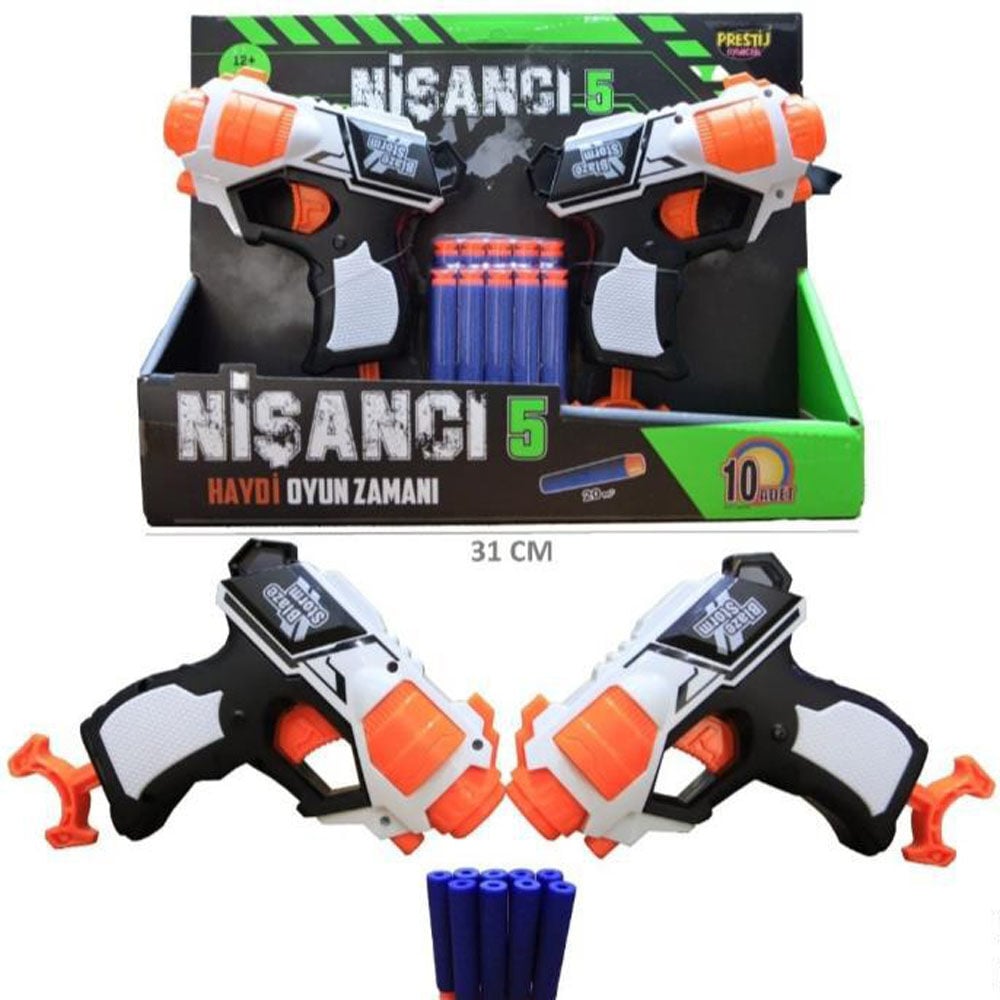 NİŞANCI 5 ÇİFTLİ MİNİ NÖRF TABANCA KL.48