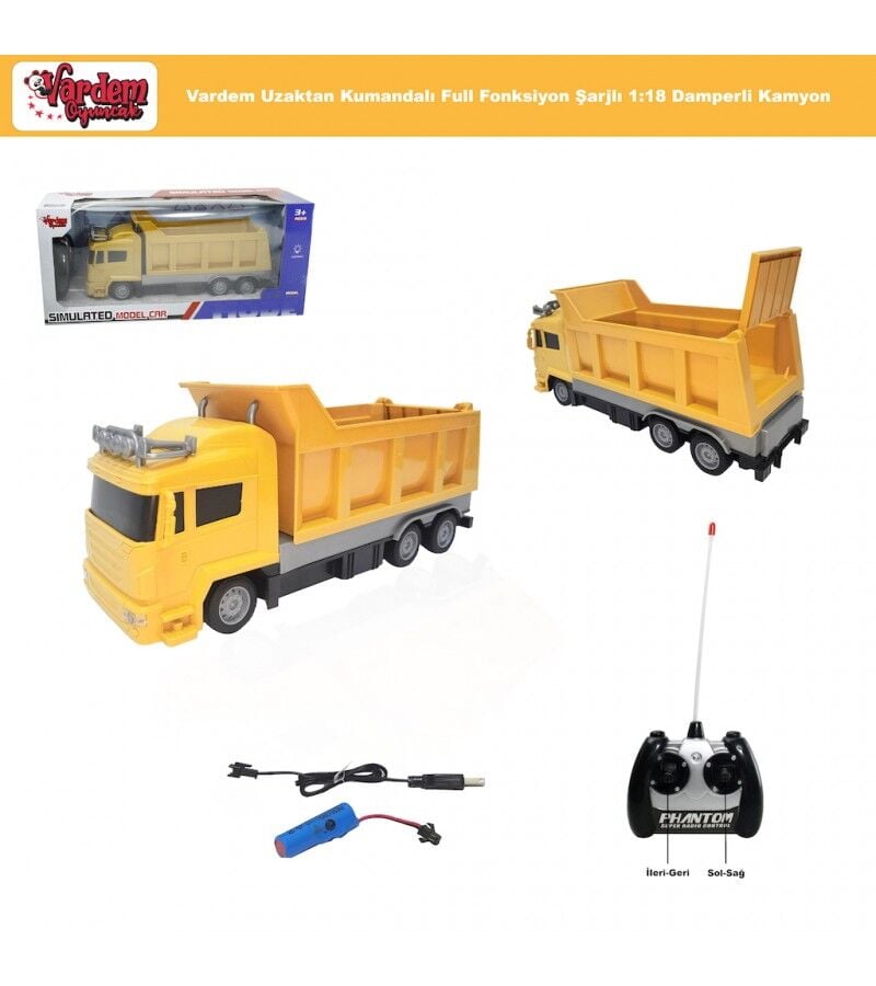SİMULATED ŞARJLI KUMN KAMYON (DAMPER VE ÇÖP) KL.12