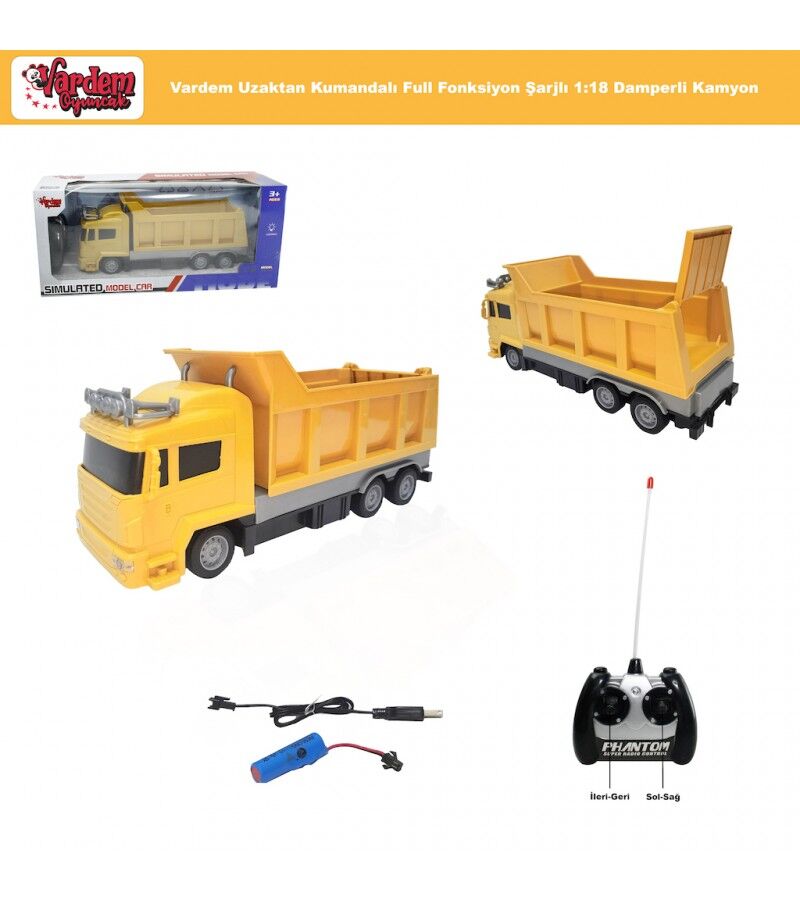 SİMULATED ŞARJLI KUMN KAMYON (DAMPER VE ÇÖP) KL.12