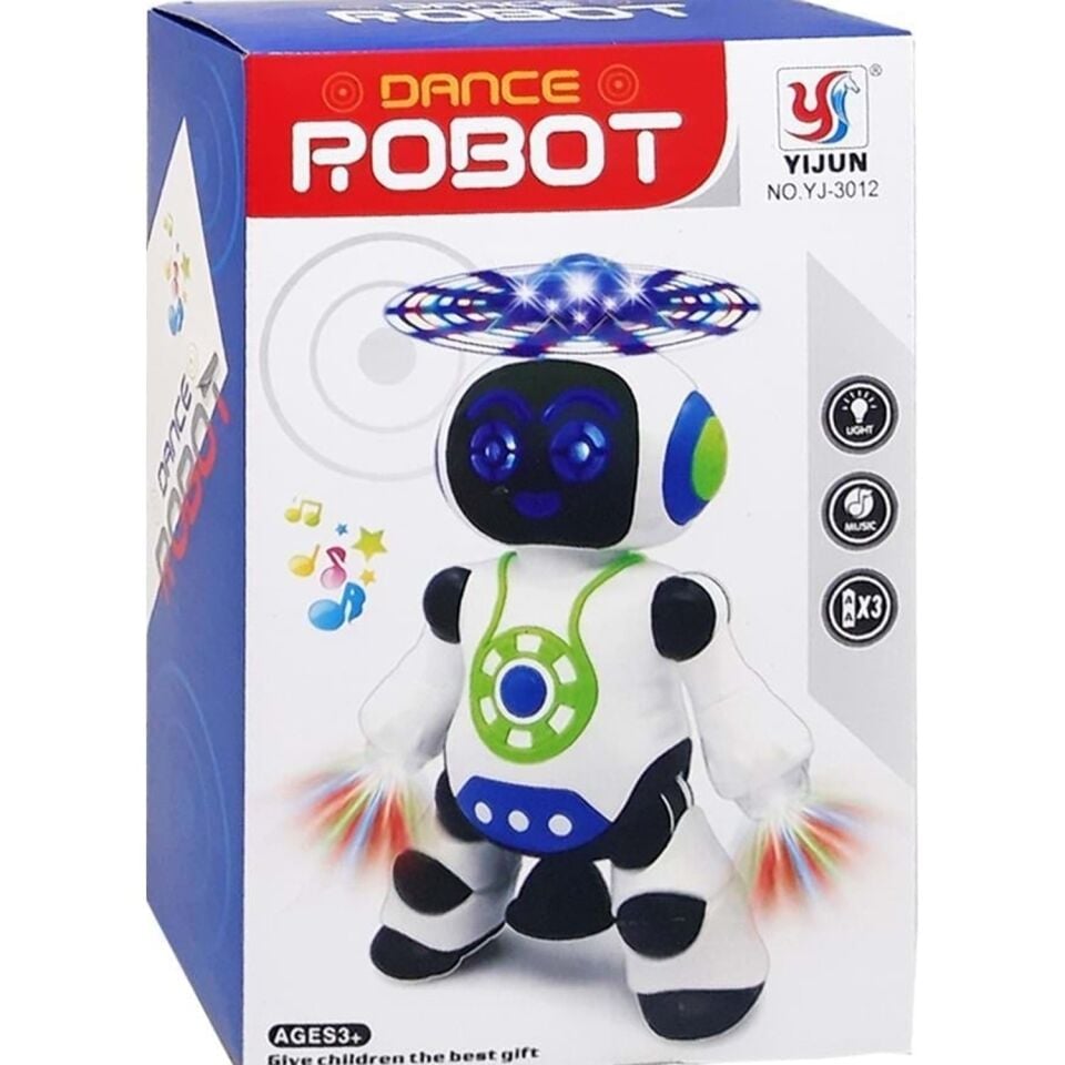 DANCE ROBOT PİLLİ IŞIKLI SESLİ ROBOT KL.60