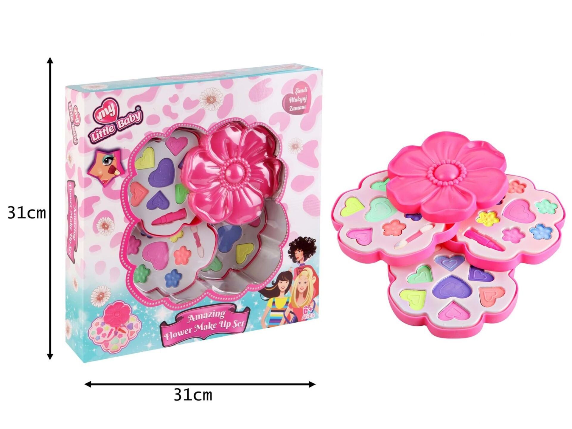 KUTULU PAPATYA ÜÇLÜ MAKYAJ SETİ