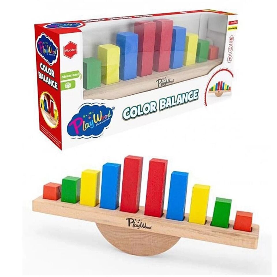 AHŞAP RENKLİ BALANS OYUNU KL.24