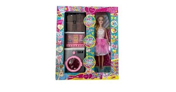 02388 BEBEKLİ ÇAMAŞIR MAKİNESİ BANYO SETİ KL.24