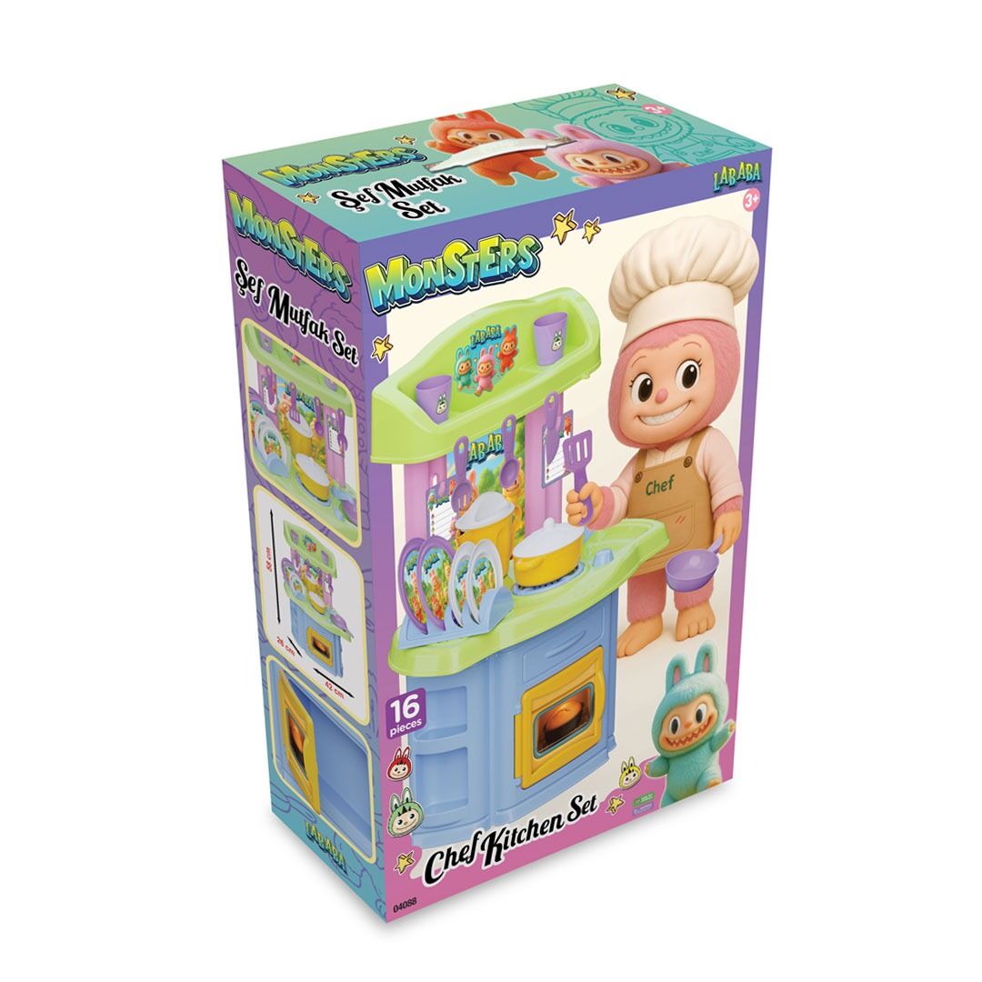 MONSTERS ŞEF MUTFAK SETİ KL.8