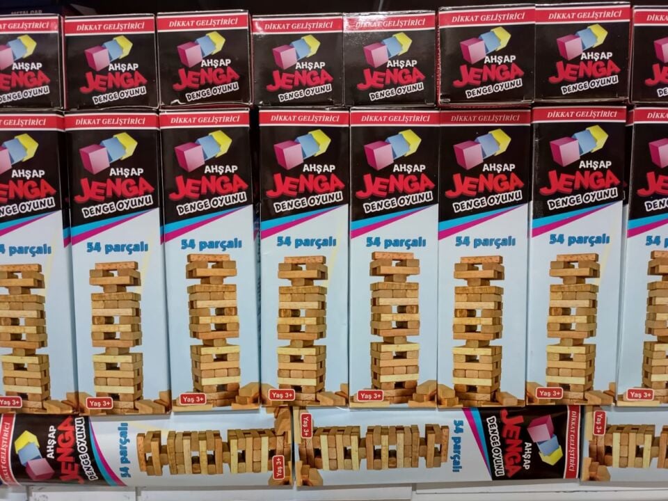 AHŞAP JENGA 54 PARÇA KL:35