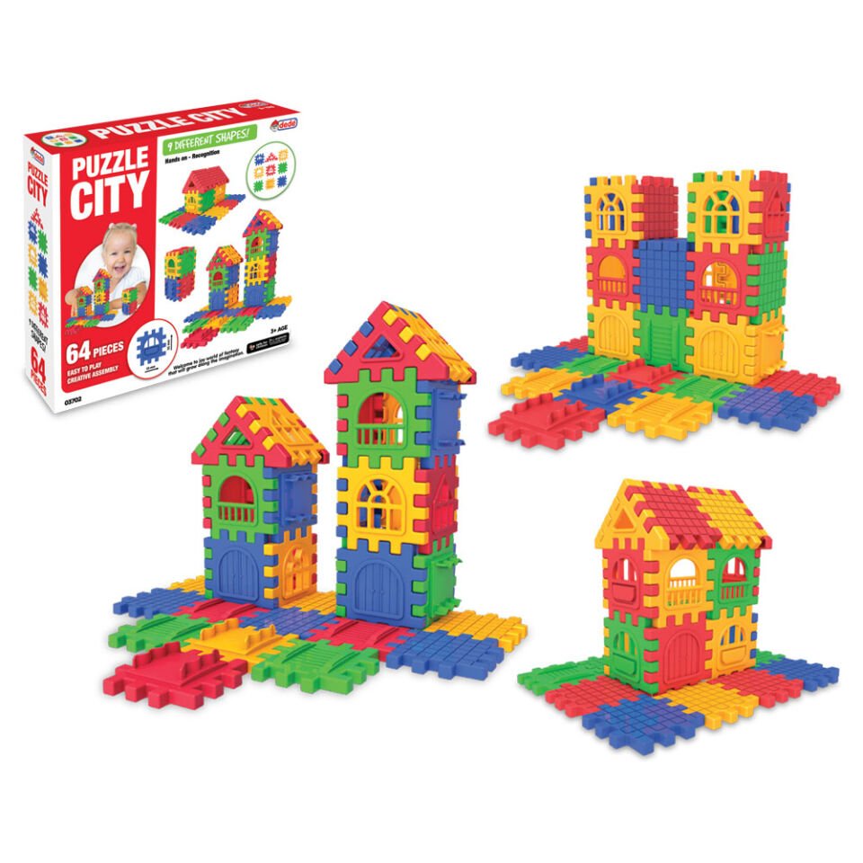 KUTUDA PUZZLE CİTY 64 PARÇA KL.16