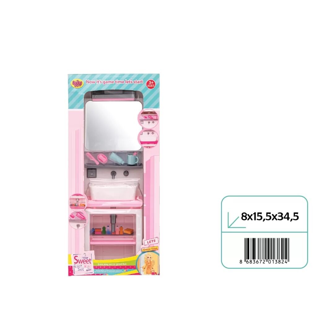 02382 KUTUDA AYNALI LAVABO SETİ KL.36