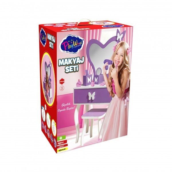 KUTUDA AHŞAP MAKYAJ SETİ KL.3