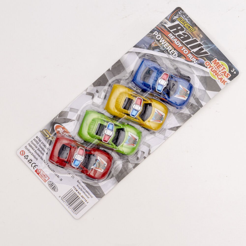 KARTELA 4 LÜ ÇEK BIRAK MİNİ ARABA KL.240