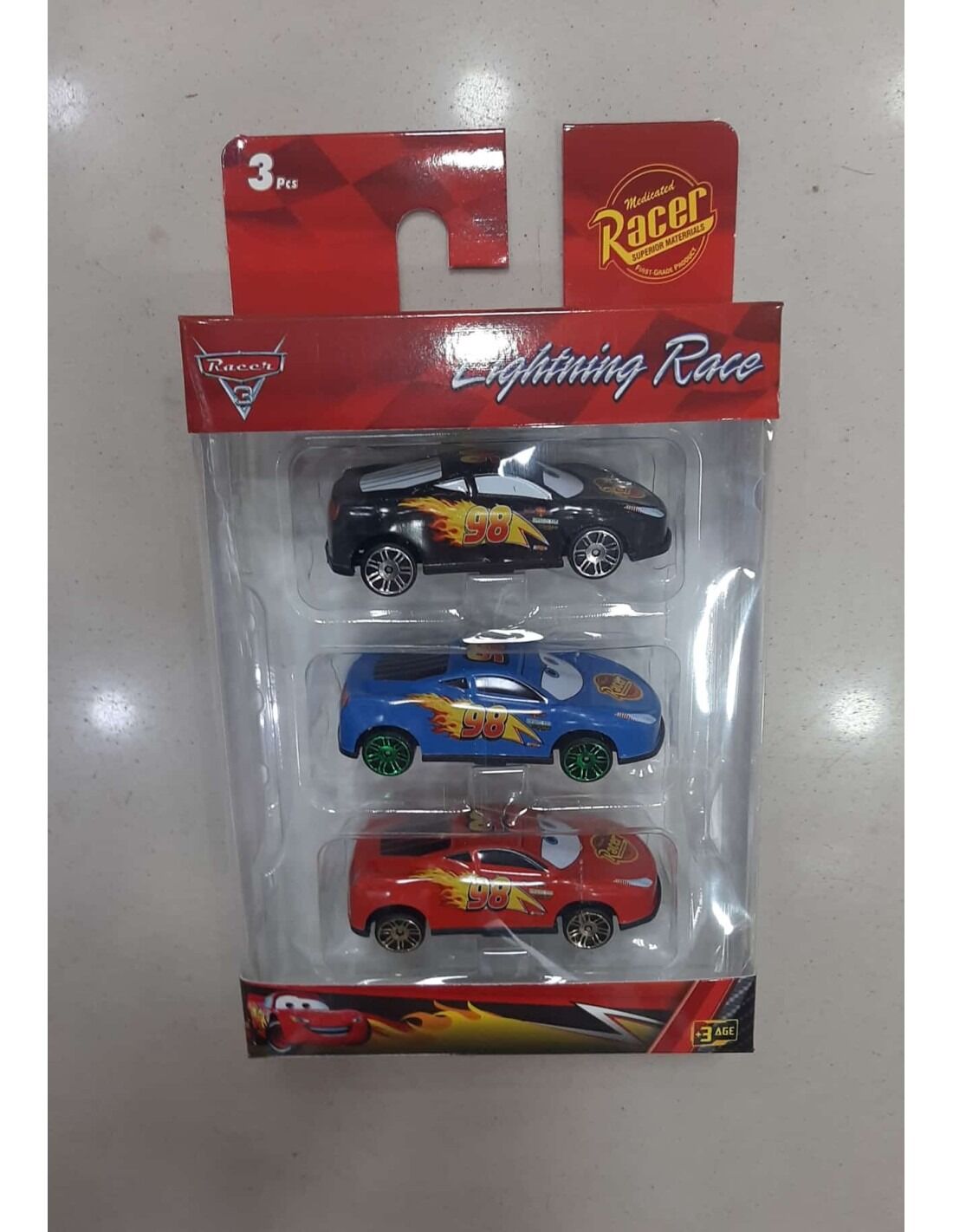 RACER 3 LÜ METAL ARABA SETİ KUTULU KL.96