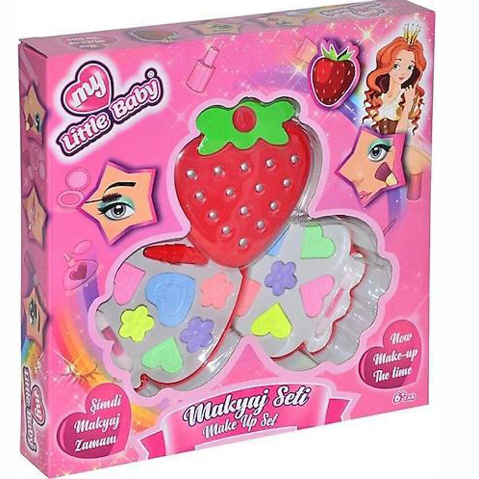 ÇİLEK KUTULU İKİLİ MAKYAJ SET