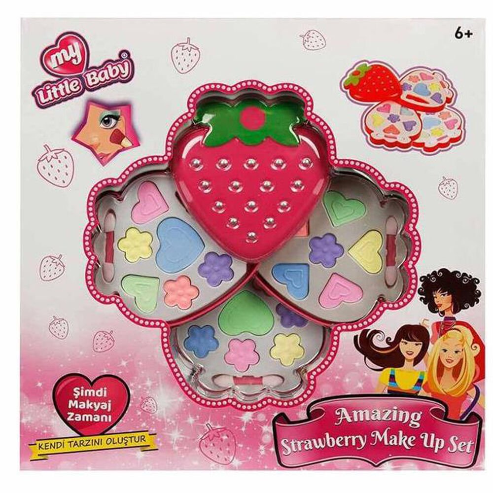 KUTULU ÇİLEK 3 LÜ MAKYAJ SETİ KL.36