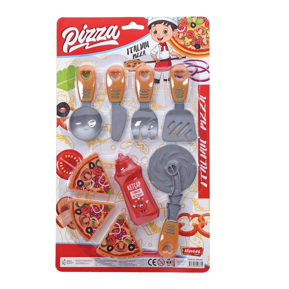 HEREOS TOYS KARTELA KÇK PİZZA SETİ KL.86