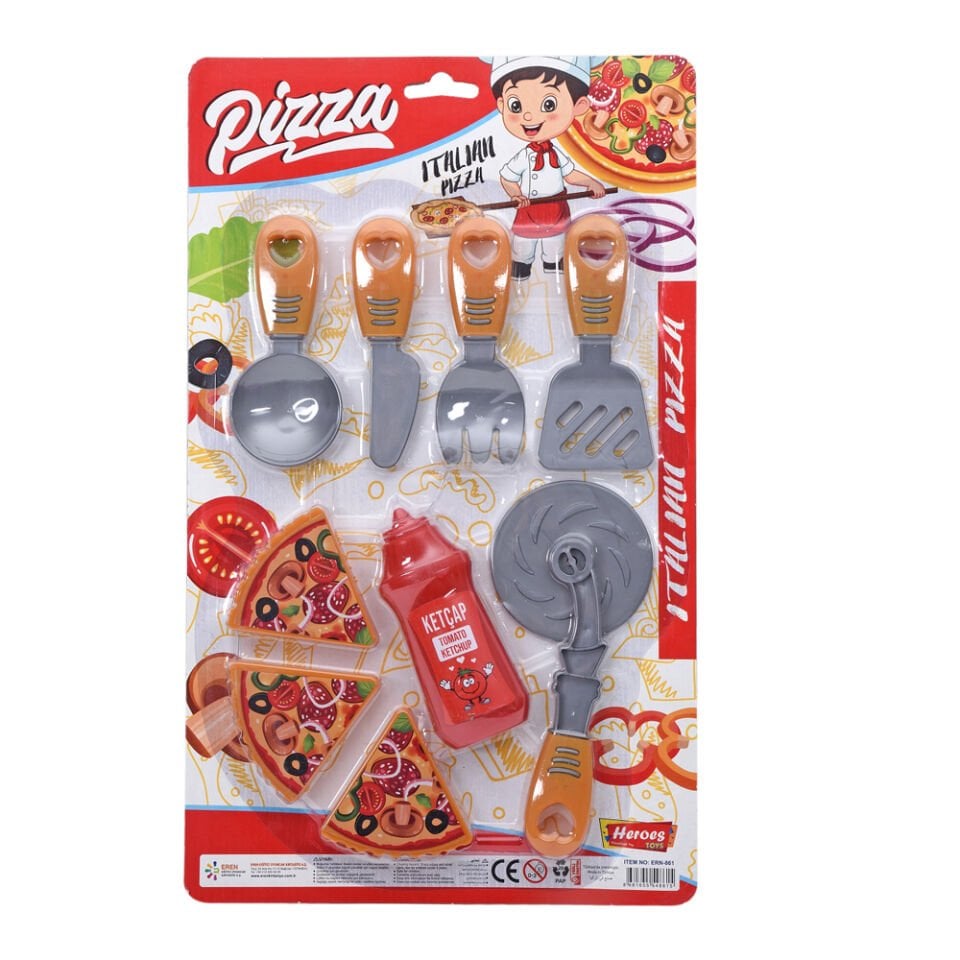 HEREOS TOYS KARTELA KÇK PİZZA SETİ KL.86