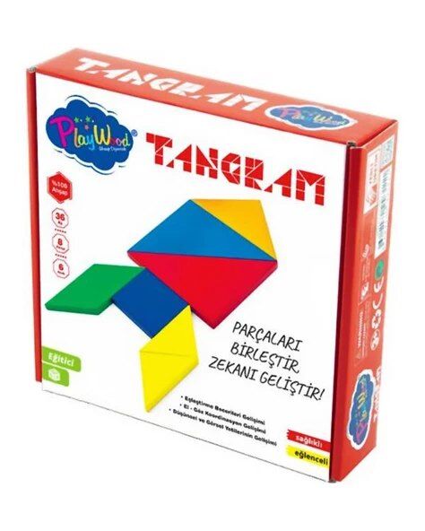 KUTUDA AHŞAP TANGRAM 7 PARÇA