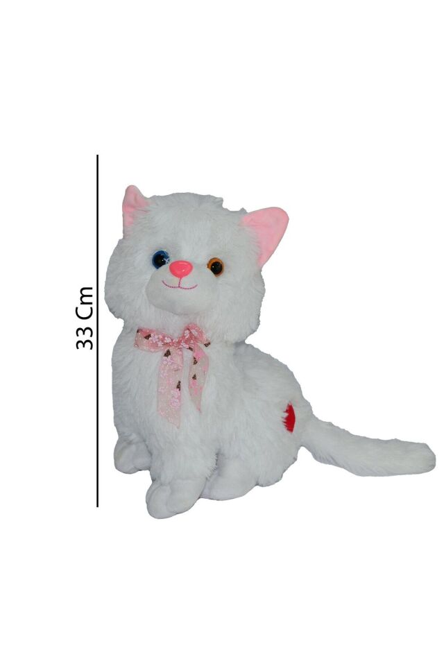 33 CM SESLİ KEDİ PELUŞ KL.48