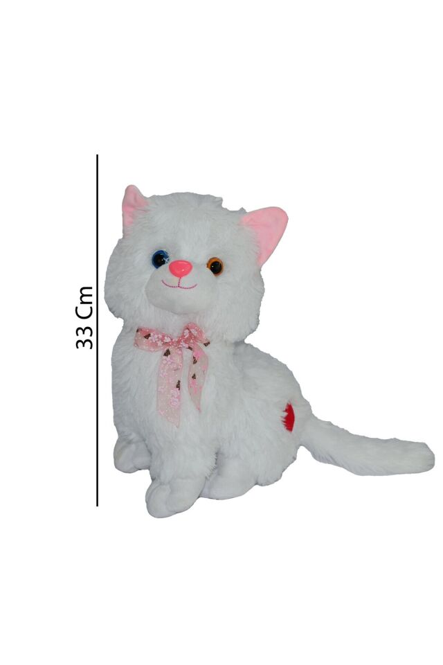 33 CM SESLİ KEDİ PELUŞ KL.48