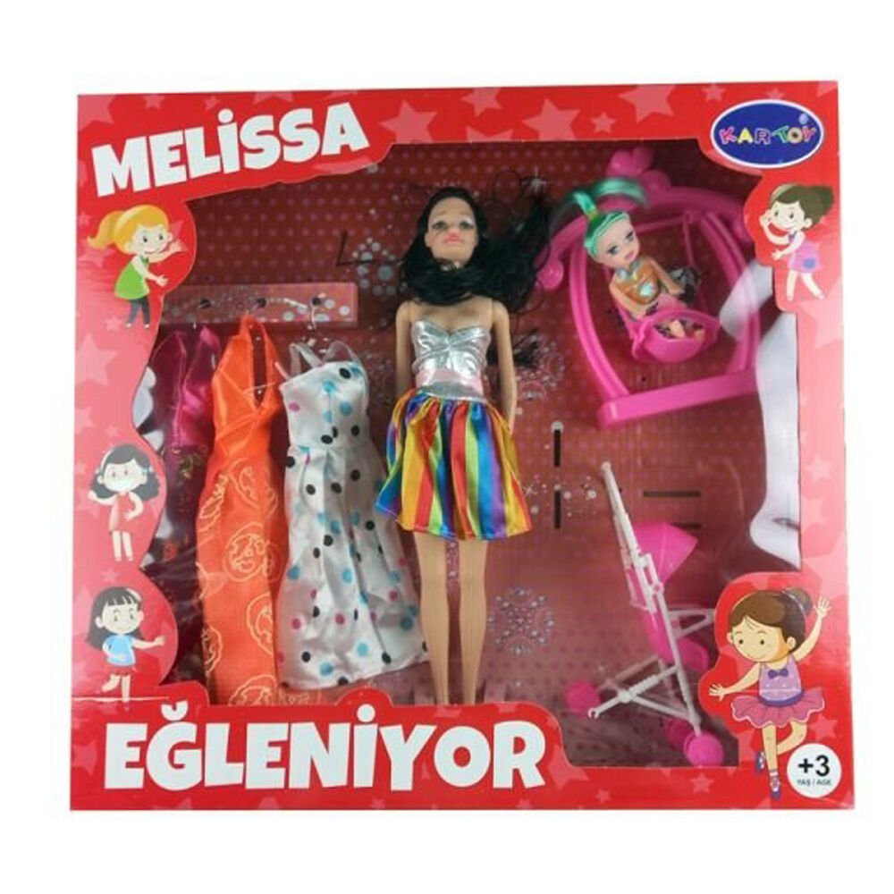 KUTUDA MELİSSA EĞLENİYOR PUSETLİ BEBEK KL.24