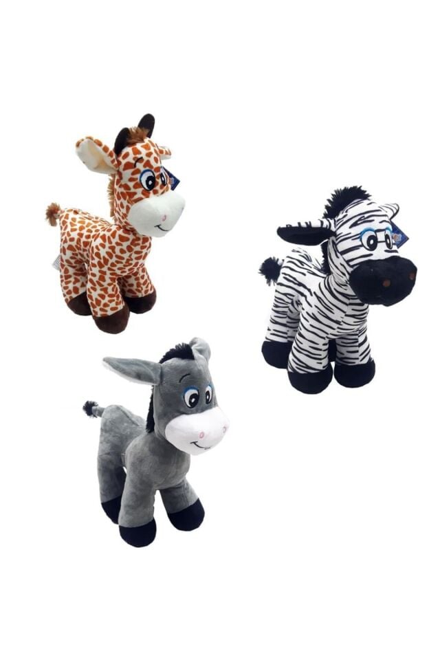 30 CM ASORTİ PELUŞ (EŞEK ZEBRA ZÜRAFA DEVE) KL.60