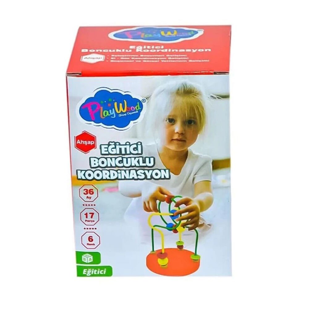 AHŞAP KUTUDA MİNİ BOMCUKLU KORDİNASYON OYUNU