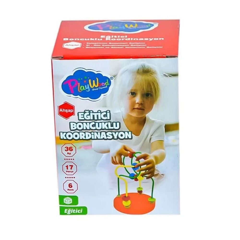AHŞAP KUTUDA MİNİ BOMCUKLU KORDİNASYON OYUNU