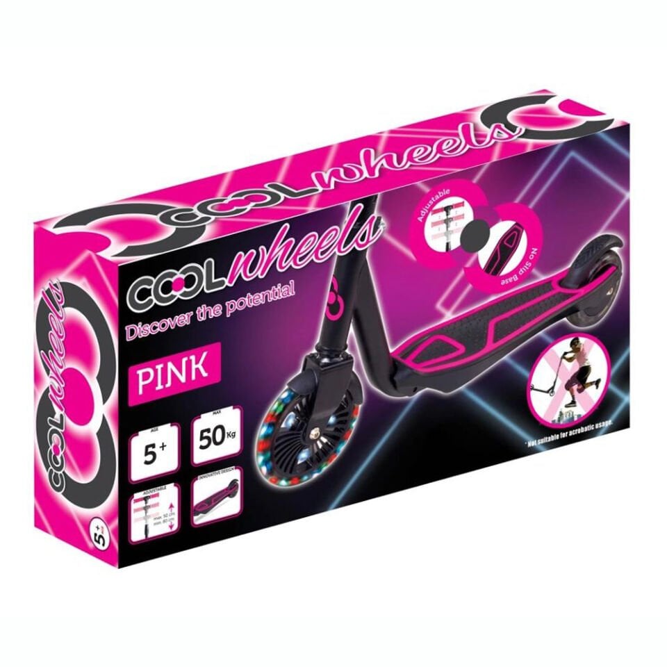 COOL WHEELS 5+ PİNK IŞIKLI  SCOOTER KL.8