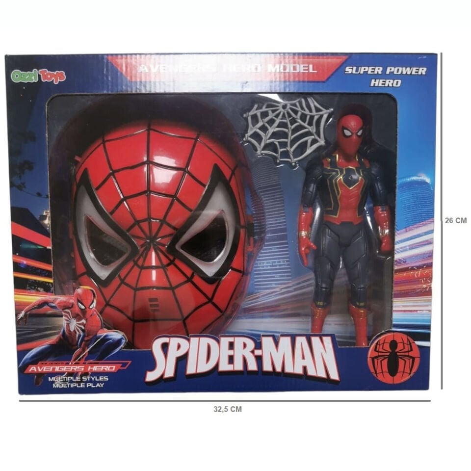 KUTULU MASKELİ SPİDERMAN KARAKTER KL.48
