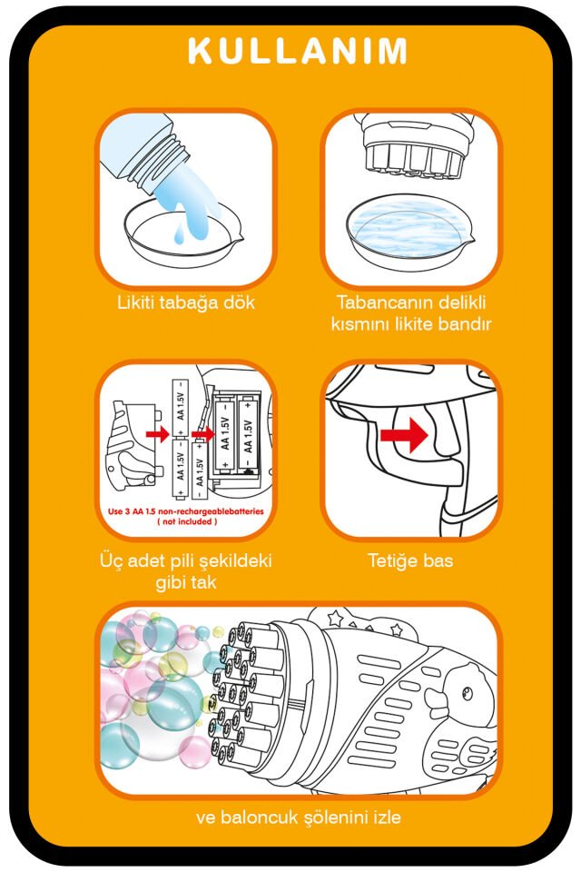 ÖRDEKLİ PİLLİ KÖPÜK TABANCASI MAVİ KL:36