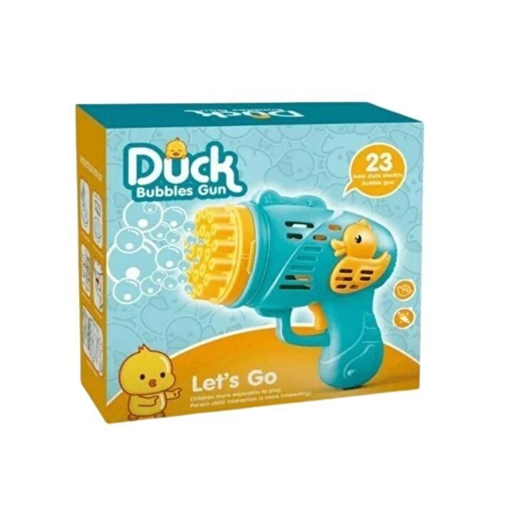 ÖRDEKLİ PİLLİ KÖPÜK TABANCASI MAVİ KL:36