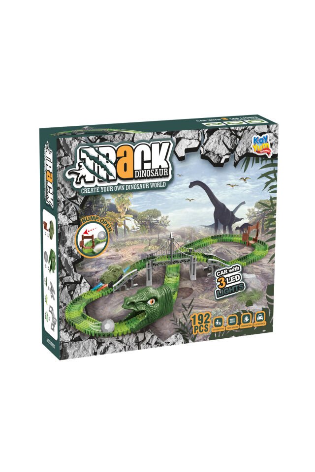 DİNO TRACKS YOL SETİ 192 PARÇA KL.16