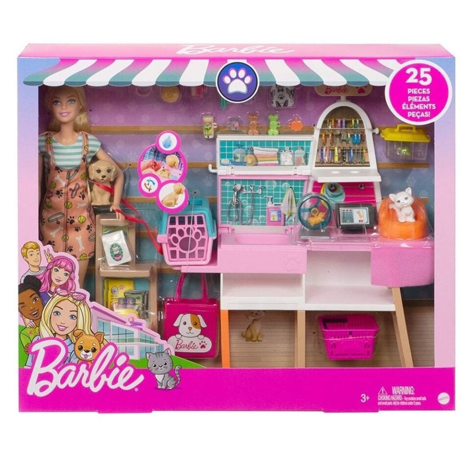BARBİE EVCIL HAYVAN DÜKKANI OYUN SETİ