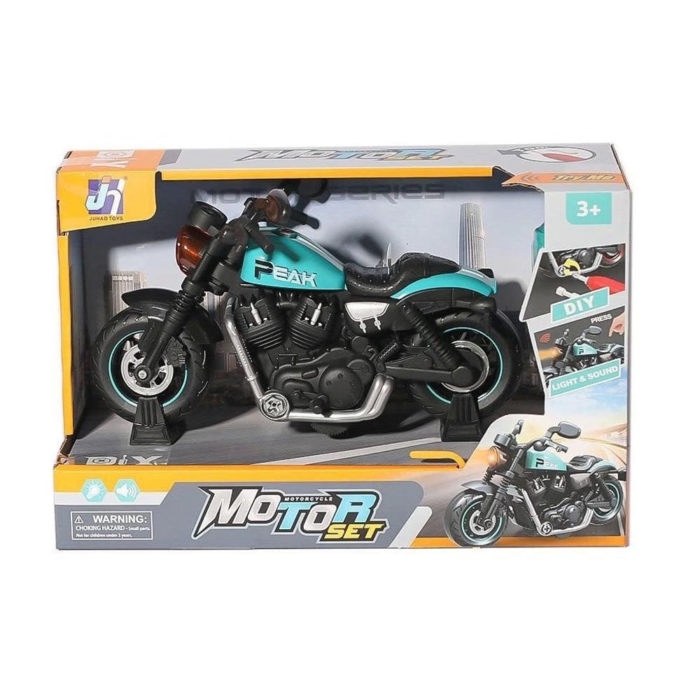 SÜRTMELİ SÖK TAK MOTORSİKLET IŞIKLI MÜZİKLİ KL.48