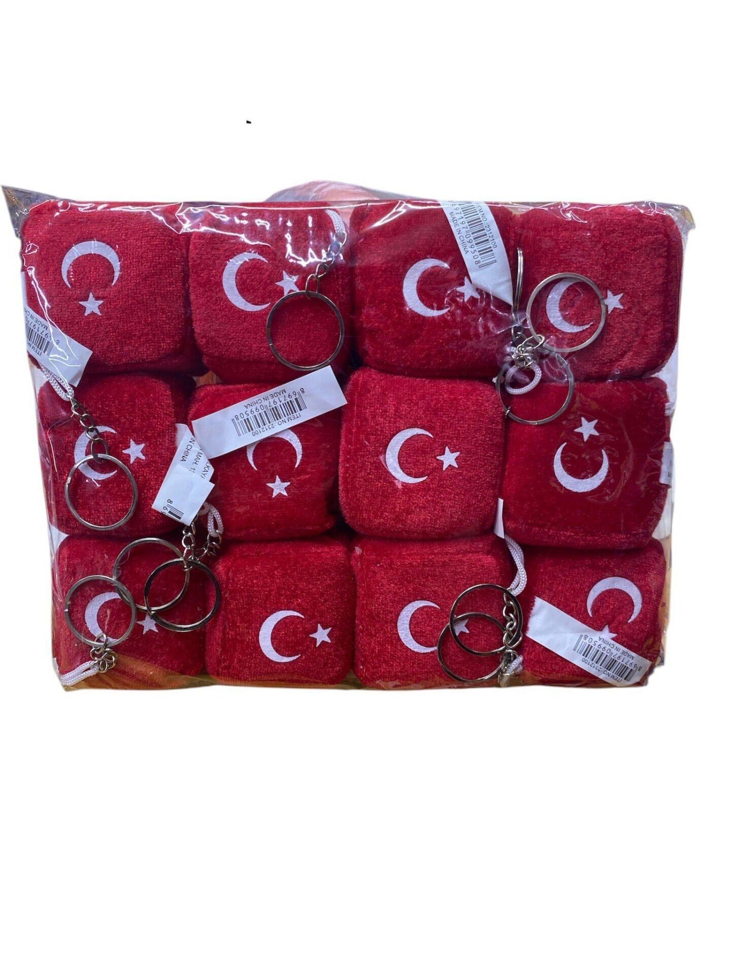 PELUŞ ZAR 6 CM TÜRK BAYRAKLI PK:12
