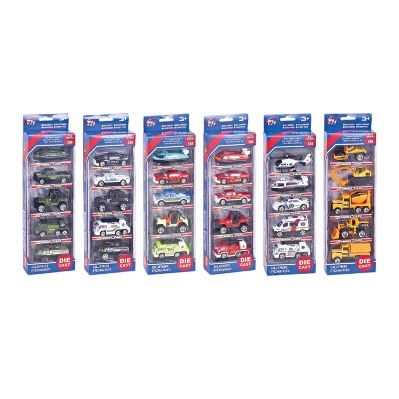 SÜPER POWER 5 Lİ ARABA SETİ KUTULU KL.72