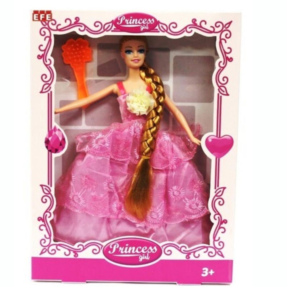 UZUN ÖRGÜLÜ SAÇLI PRINCESS BEBEK KL.75