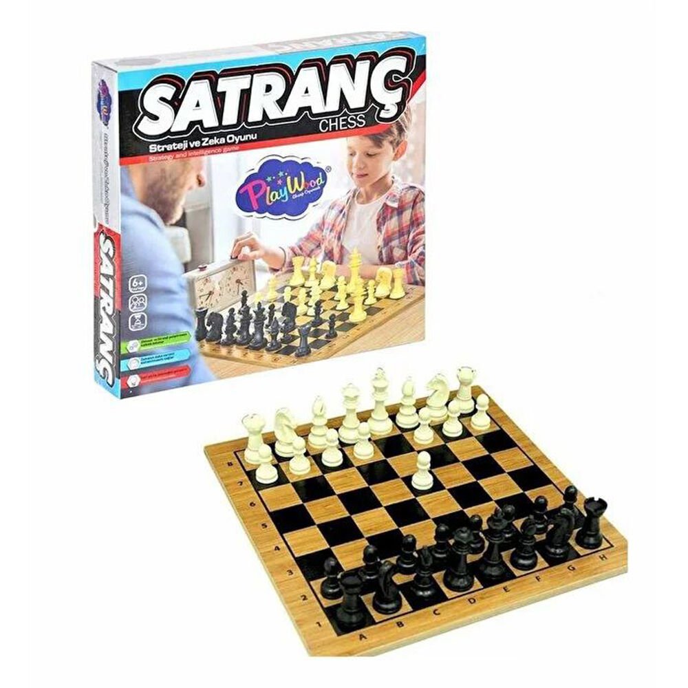 KUTUDA AHŞAP SATRANÇ OYUNU KL.20