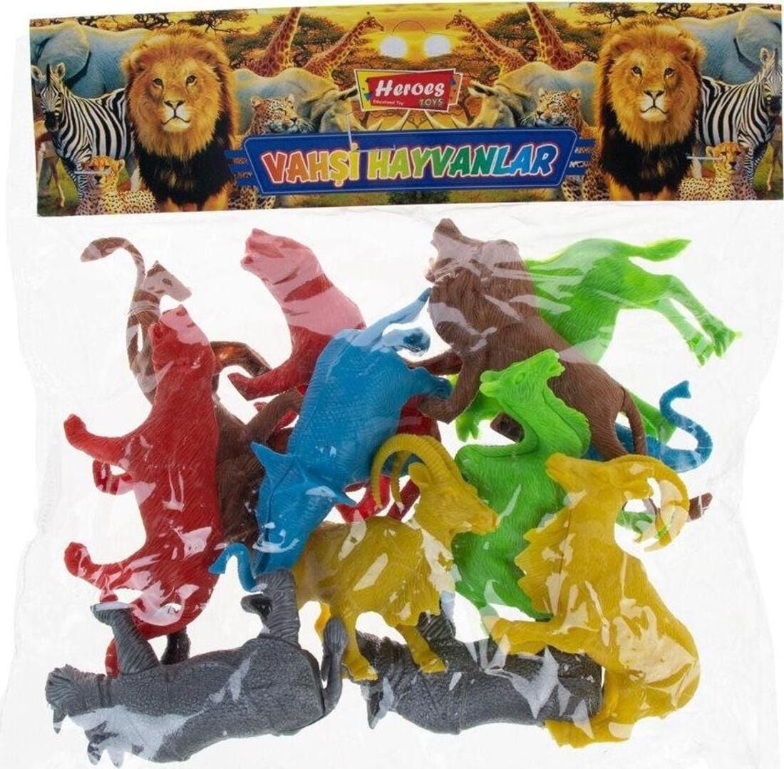HEREOS TOYS POŞETLİ VAHŞİ HAYVANLAR KL.75
