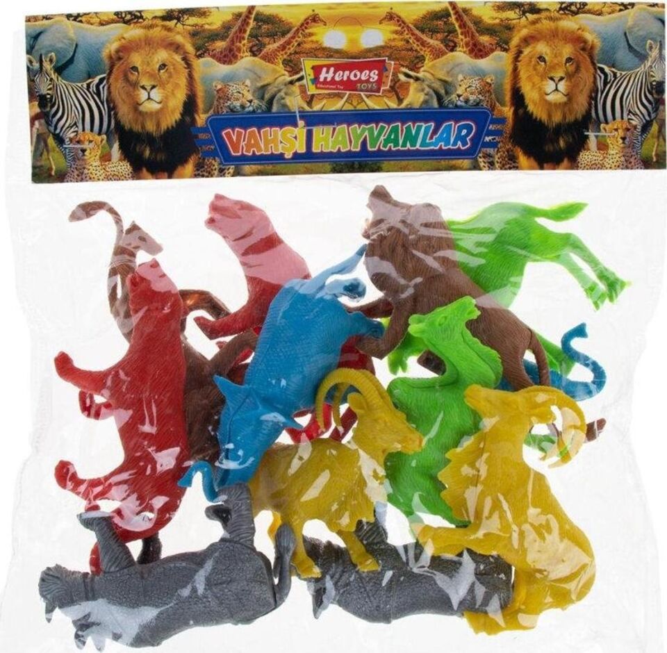 HEREOS TOYS POŞETLİ VAHŞİ HAYVANLAR KL.75