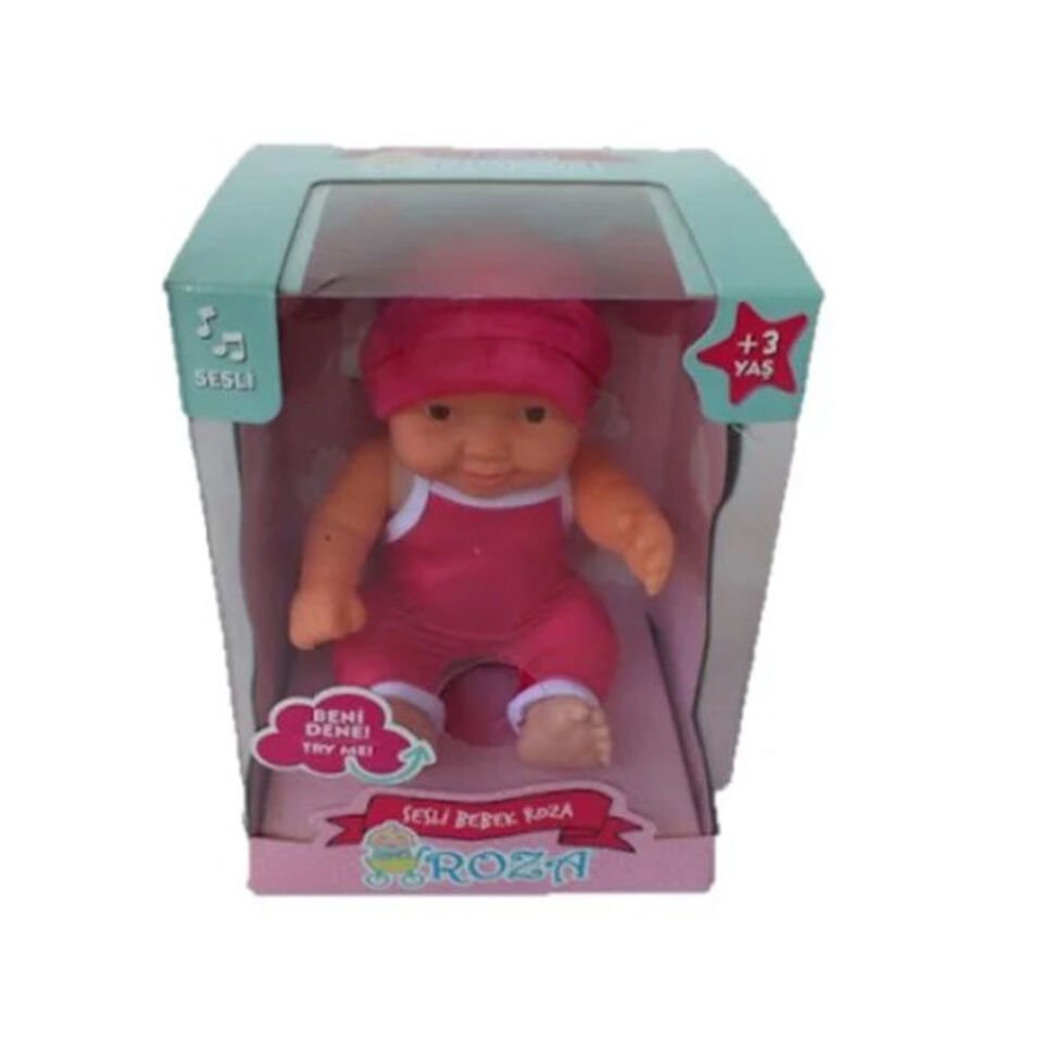 KUTUDA SEVİMLİ SESLİ BEBEK ROZA KL.60