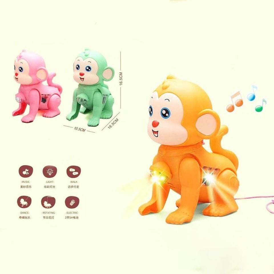 POŞETLİ IŞIKLI MÜZİKLİ MAYMUN KL.60