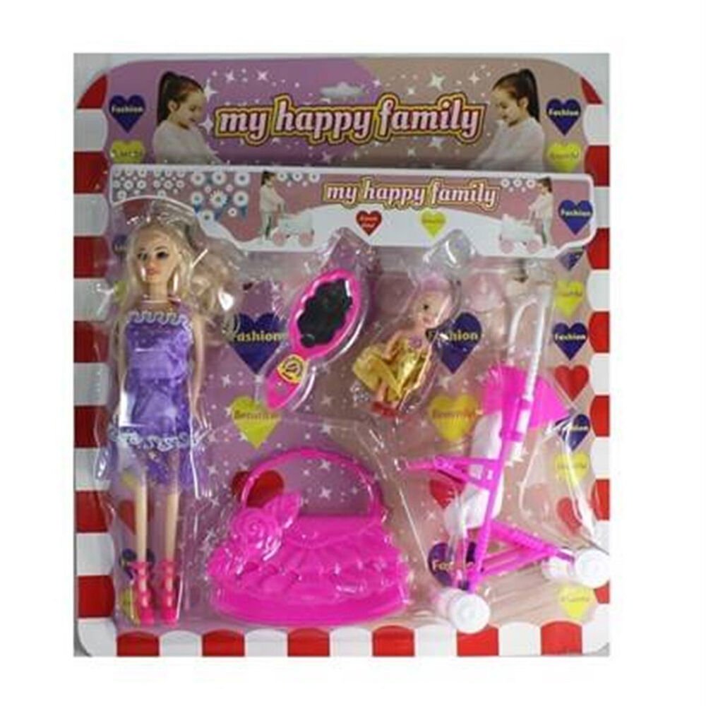 MY HAPPY FAMİLY KARTELA PUSETLİ ÇANTALI BEBEKKL.28
