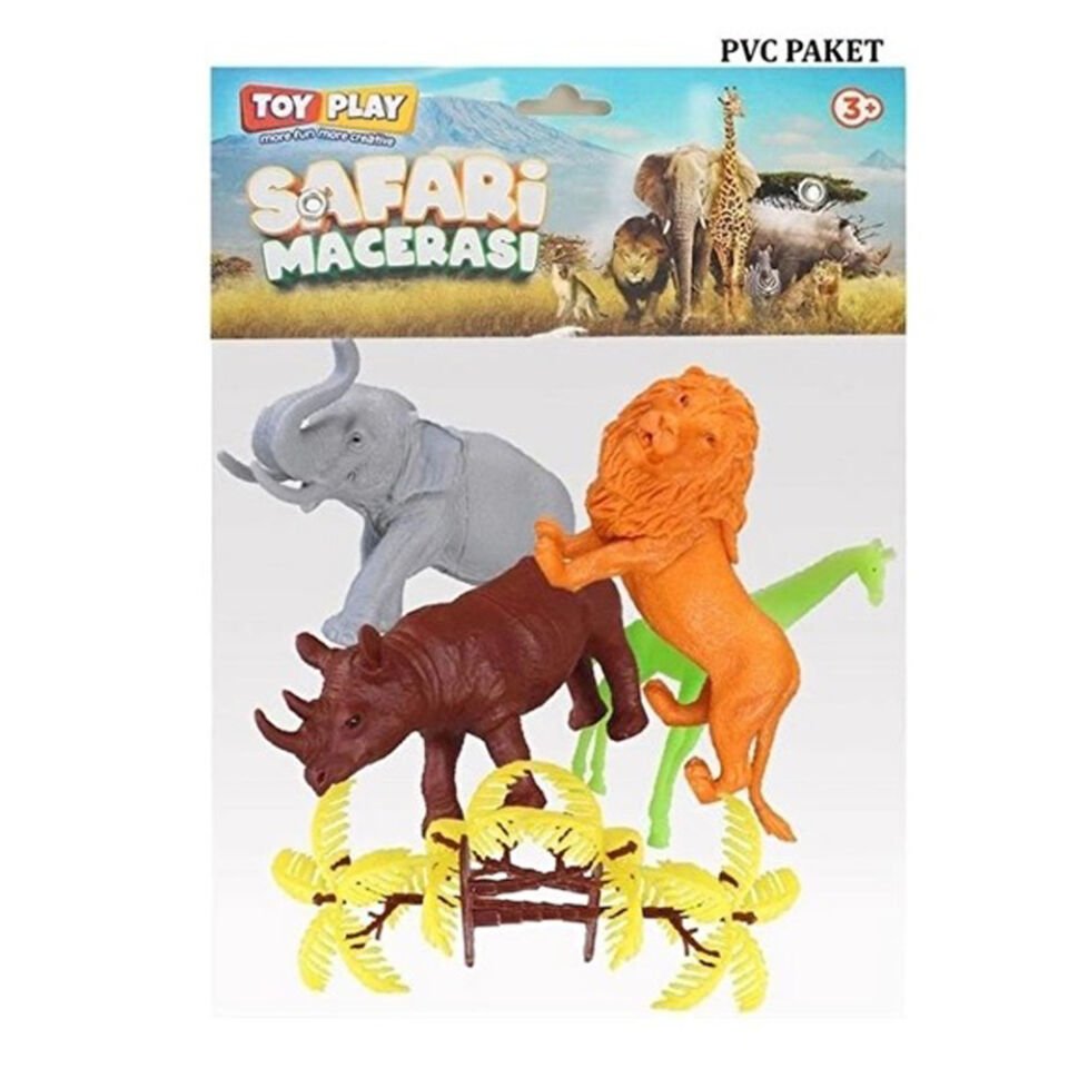 PVC DE SAFARİ MACERASI HAYVAN SETİ KL.36