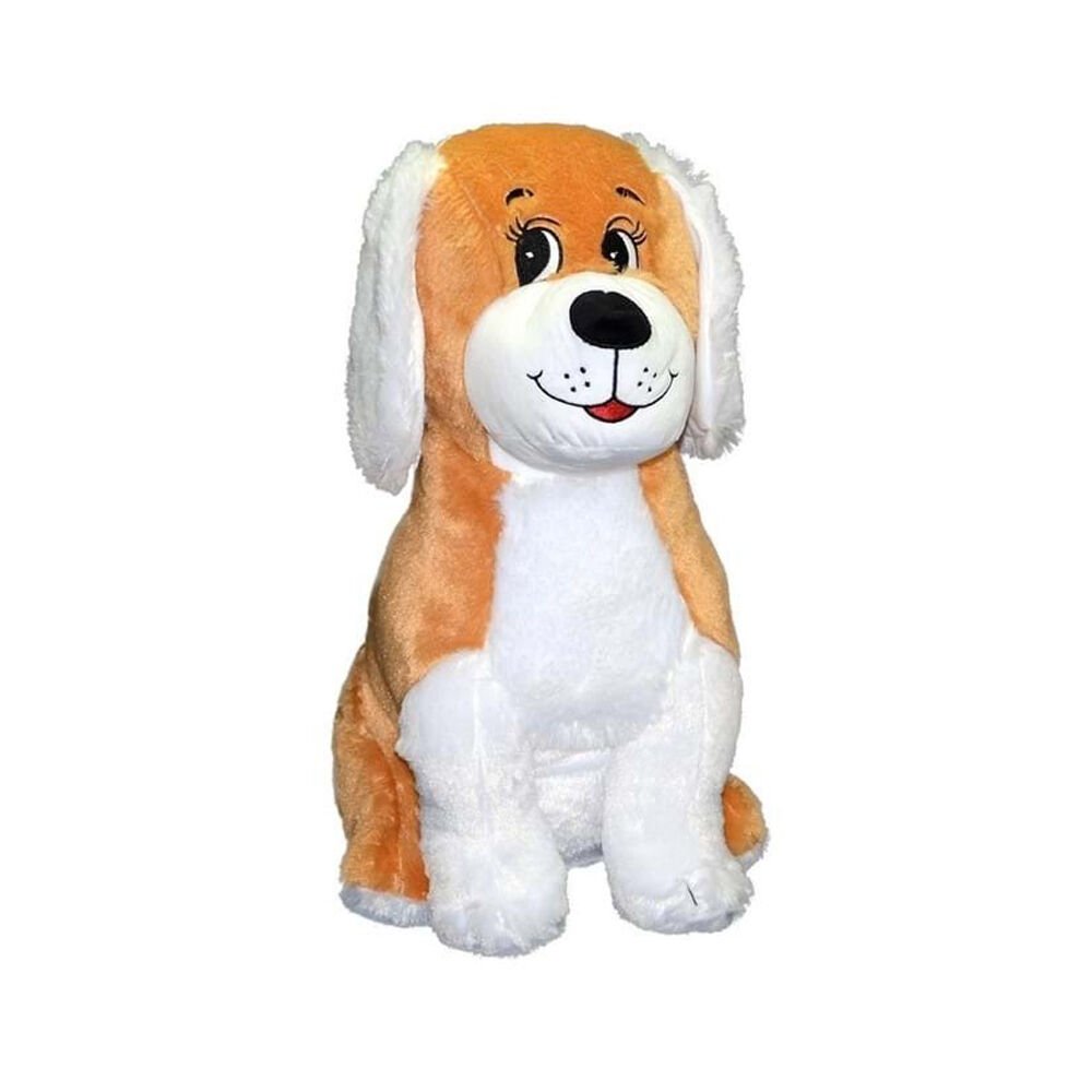 45 CM PELUŞ KÖPEK UZUN KULAKLI OTURAN 4 ASORTİ