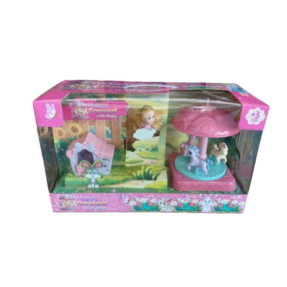 KUTUDA HAPPY CAROUSEL WİTH PUPY OYUN SETİ KL.18